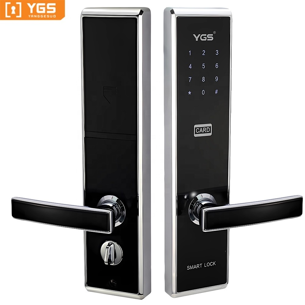 YGS wireless RFID hotel door lock hotel night latch door locks with management system