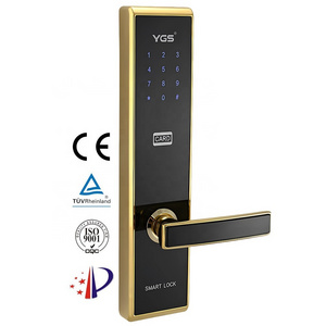 YGS wireless RFID hotel door lock hotel night latch door locks with management system