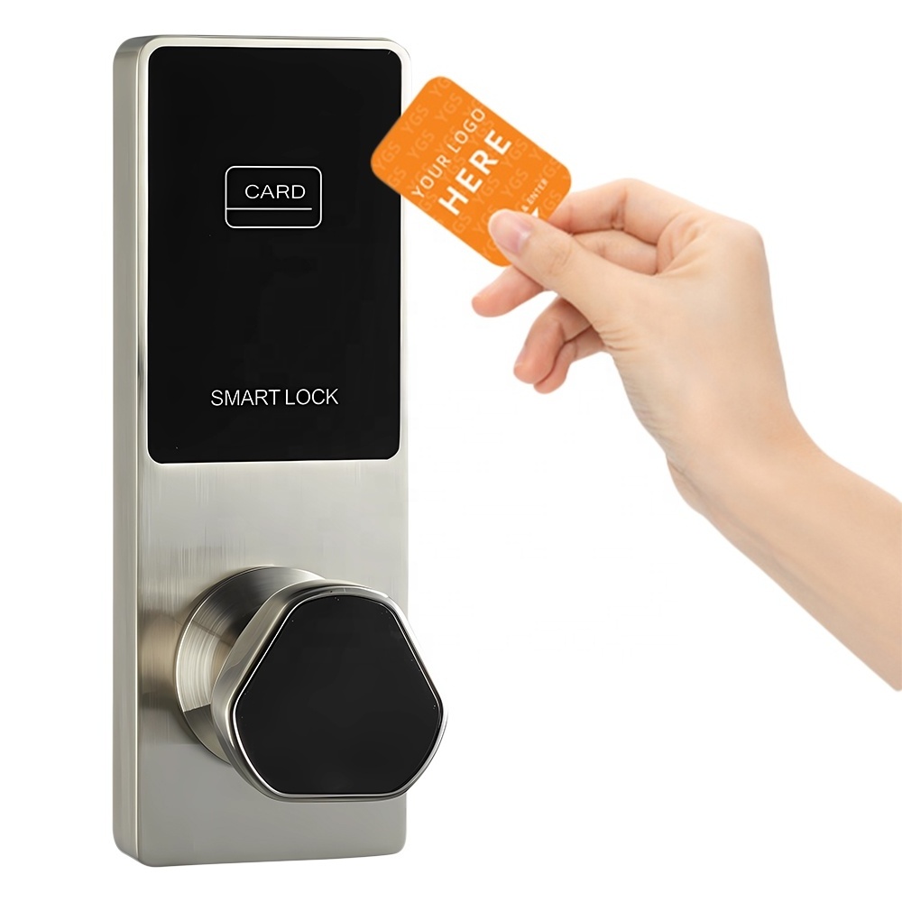 Hotel Lock  France Rfid Alexa Keyless Antitheftsensor Hotel Smart Key Door Lock Cerradura Con Huella Digital