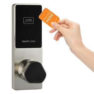 Hotel Lock  France Rfid Alexa Keyless Antitheftsensor Hotel Smart Key Door Lock Cerradura Con Huella Digital