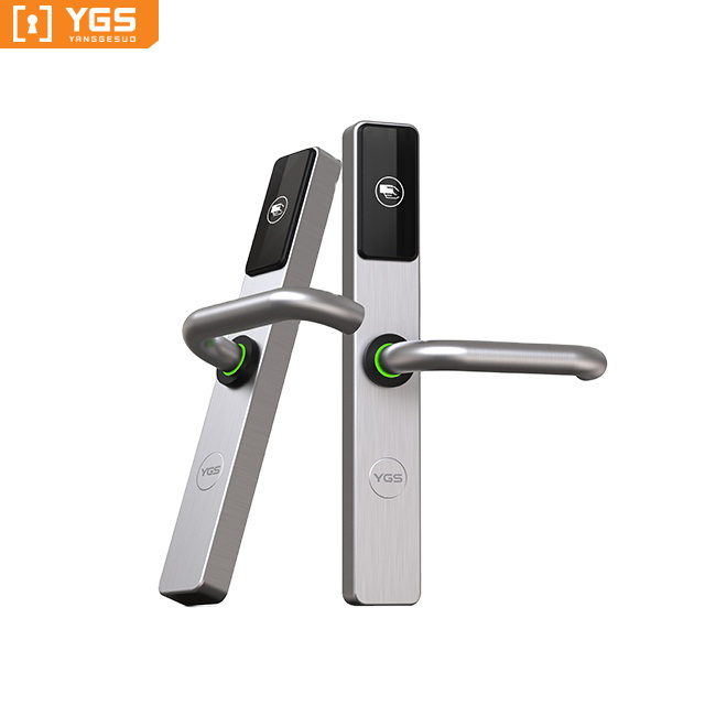 YGS high safety digital locks data entry APP hotel apartment rfid id smart card door lock