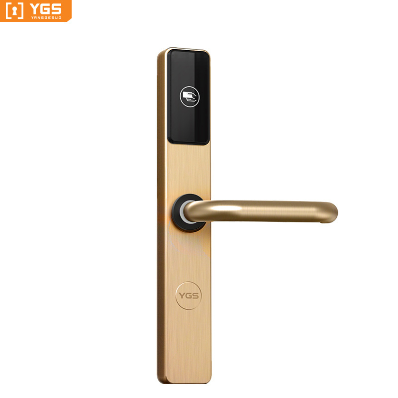 YGS high safety digital locks data entry APP hotel apartment rfid id smart card door lock