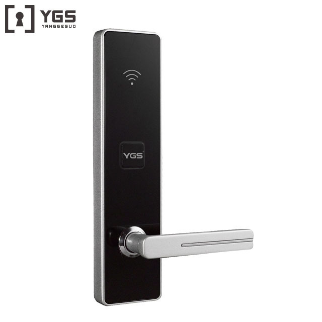 YGS rfid smart card door wireless online digital key korea door lock for hotel apartment