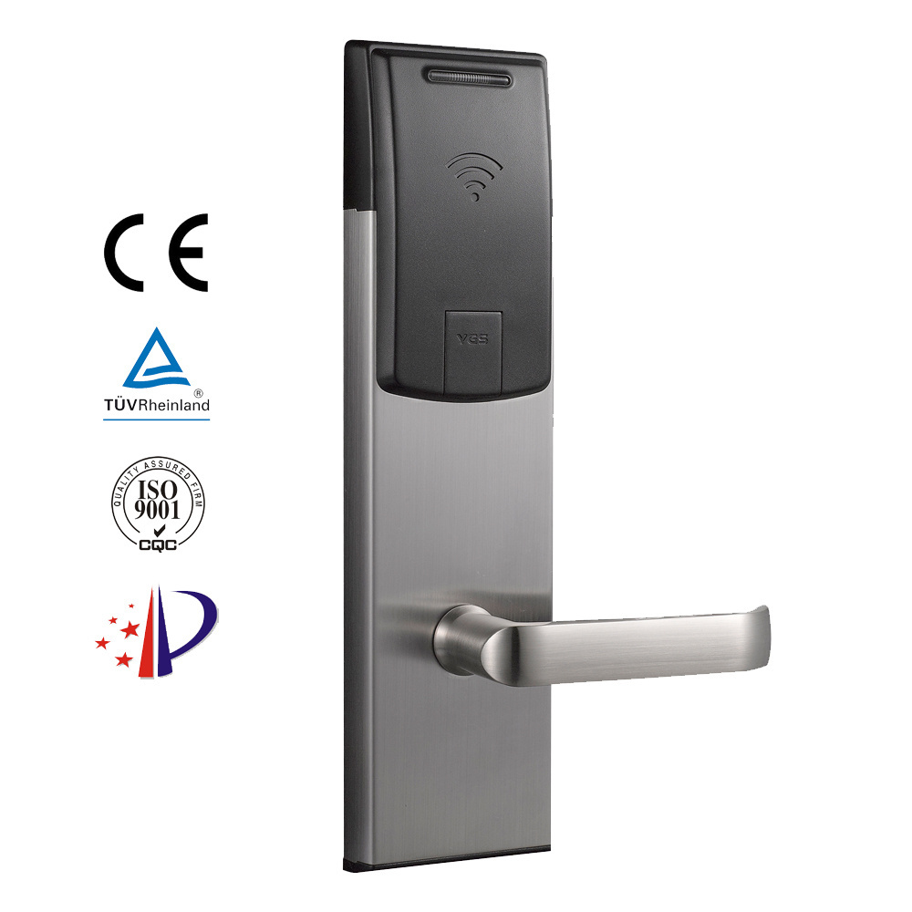 Ygs Industrial Stainless Steel Gate Latch Rfid Lock Us Standard Smart Key Swipe Rf M1 Card Digital Rfid Hotel Door Locks System