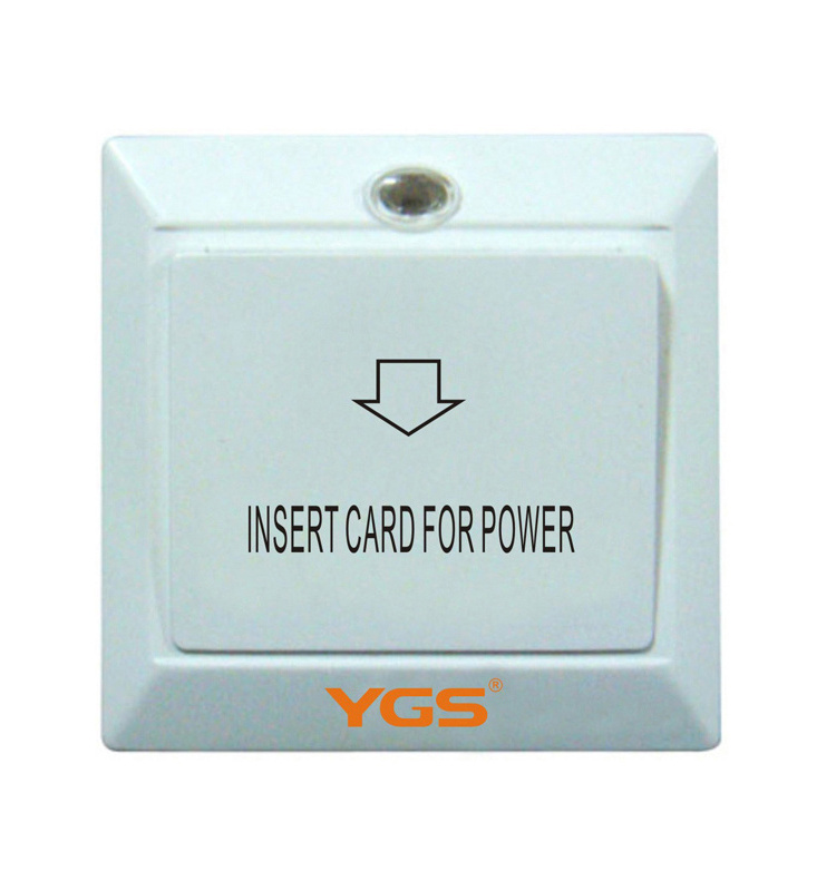 YGS room smart energy saving automatic door rfid key hotel power card switch for hotel