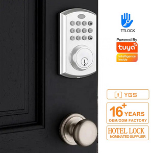 Keyless Entry Deadbolt Lock Electronic Keypad Auto Code Wifi Smart Digital Lock Keyless Digitales Front Door lock With Keypad