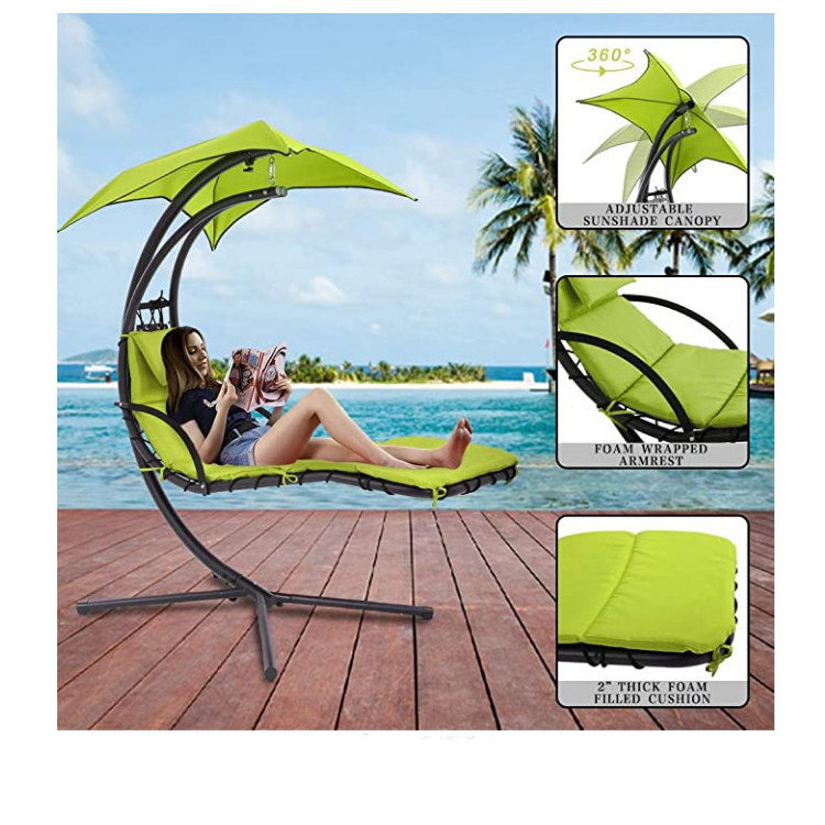 Garden Furniture Swing Chair Hammock lounge chair with sunshade cheap price