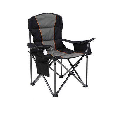 Oversized Camping Chair For Adults ,Padded Arm Chair with Cup Holder ,Quad Lumbar Back Chair Portable for Outdoor