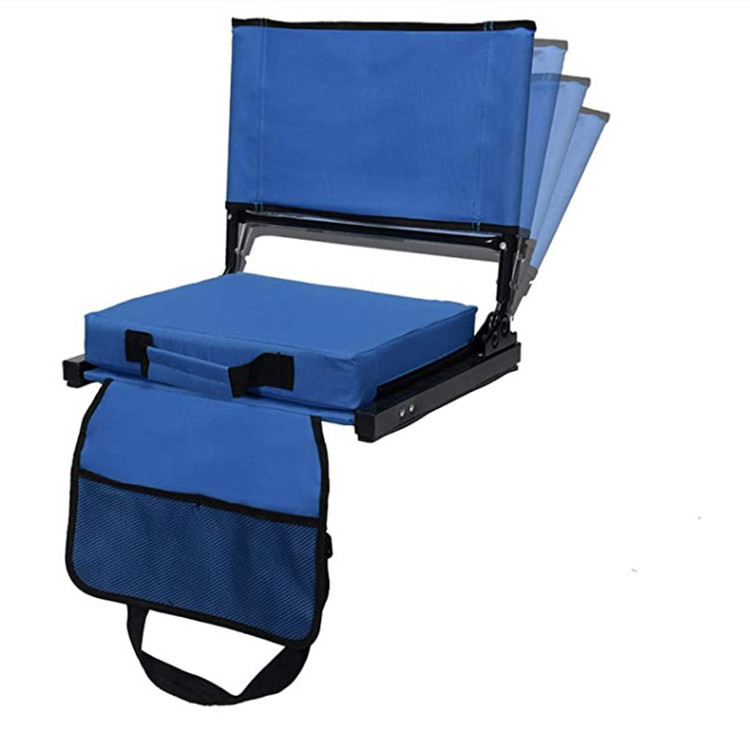 Light weight Adjustable Portable Soccer Stadium Seat chair with Padded Cushion