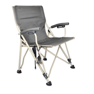 Oversized Support 300 lbs Ergonomic High Back Folding Steel Frame Padded Armrest Outdoor Camping Chair Folding