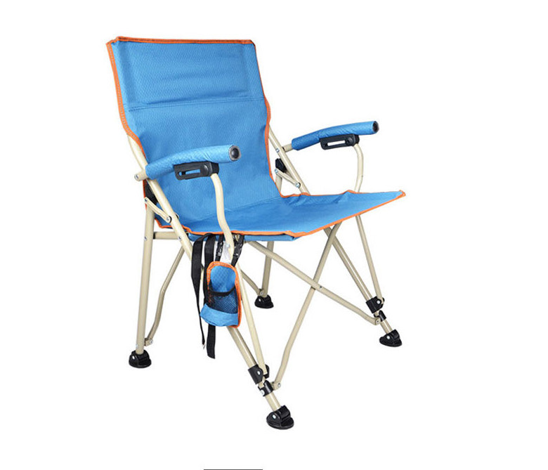 Oversized Support 300 lbs Ergonomic High Back Folding Steel Frame Padded Armrest Outdoor Camping Chair Folding