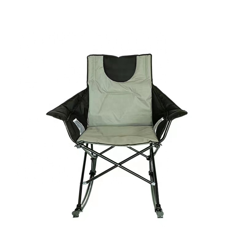 YG-R004  Rocking Camping lawn Chair, Folding Camp Chairs with Pocket  Rocking Camping Chairs for Adults with Cup Holder