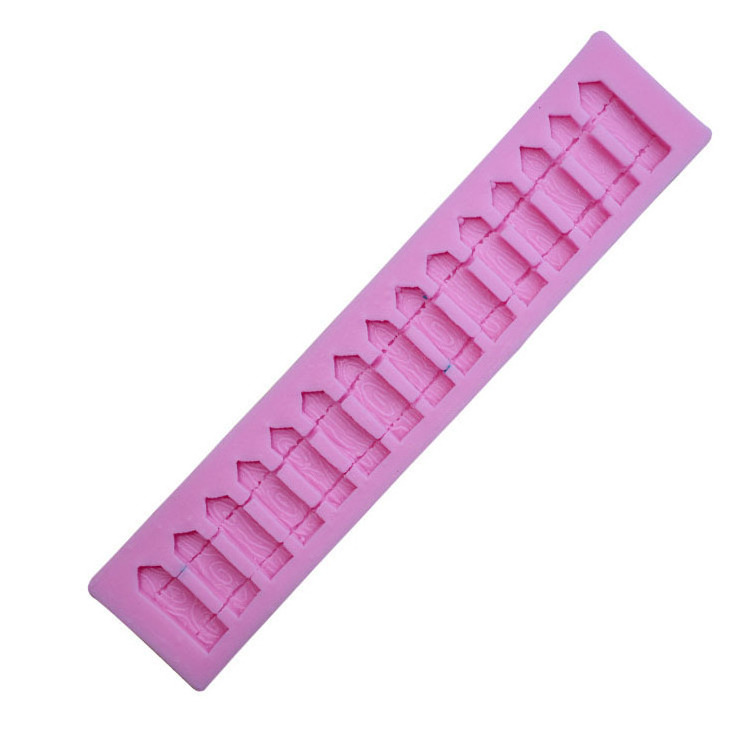 Fence Shaped Silicone Cake Mold Sugar Paste 3D Fondant Cake Decoration Tool