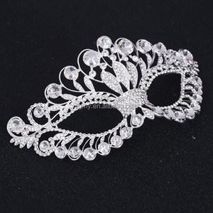 Women Girl Princess Venetian Masquerade Mask Party Wedding Mask Crystal Cosplay Mardi Gras Eye Costume Ball Prom Show Mask