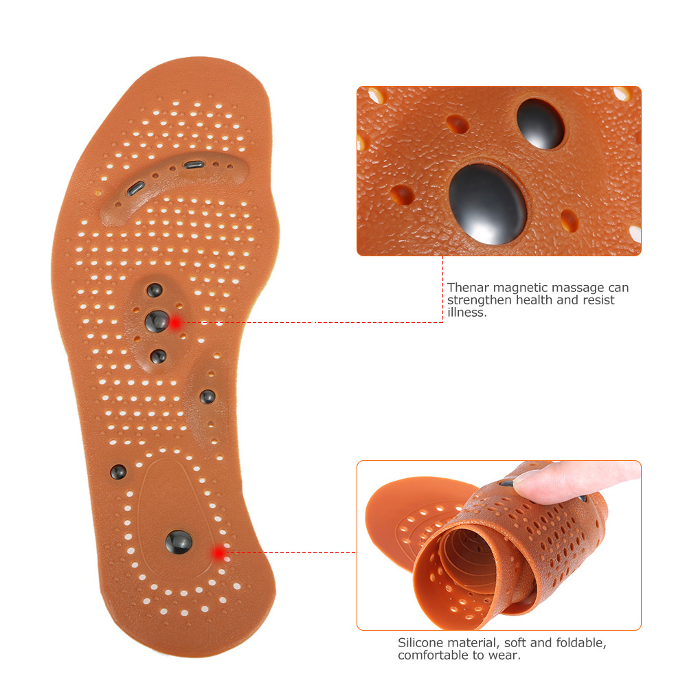 Magnetic Therapy Health Care Foot Massage Insoles for Men/ Women Magnetic Shoe Pads Foot Massager Foot Care Tool