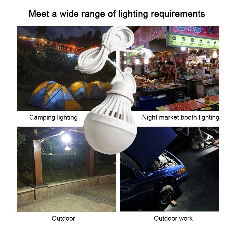 LED Lantern Portable Camping Lamp Mini Bulb 5V USB Power Book Light Reading Student Study Table Lamp Super bright For Outdoor