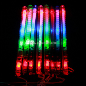 Multi 7Modes Flashing LED Night Light Colorful Lamp Wand Glow Sticks + strap Festival Camp Party