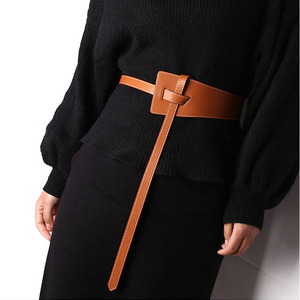 Wide Corset Designer Belt for Women 2021 New Tie Obi Waistband Vintage Bow Belts for Ladies Wedding Dress Overcoat Decoration