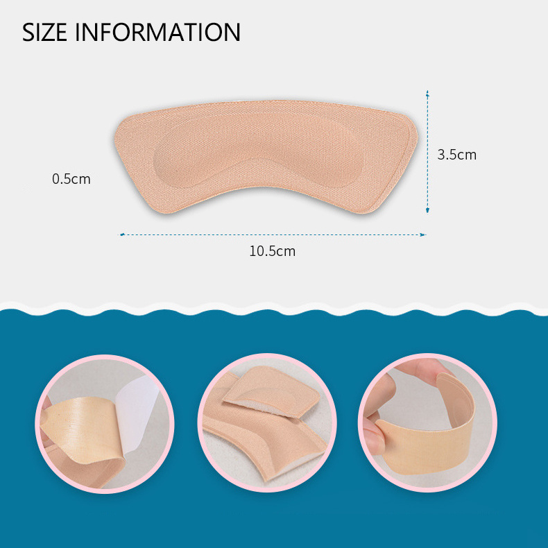 Amazon Hotselling  Soft Foam Insoles High Heel Shoes Pad Heel Feet Stick Foot Pad Cushion Insoles Relieve Pain