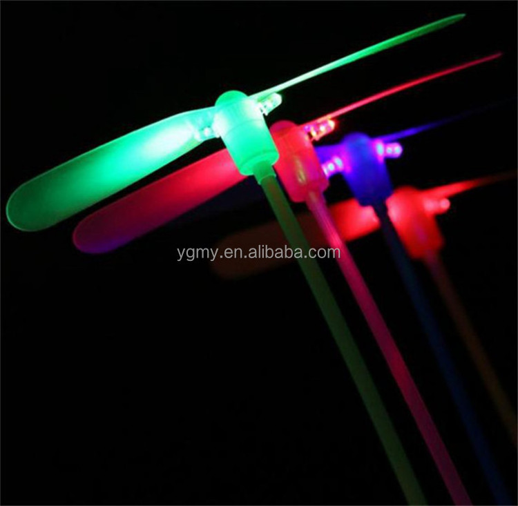 NEW LED Luminous flying light up toys flashing Bamboo Dragonfly Electronic Cheap kids gift party decoration