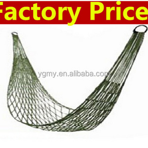 Mesh Hammock Cot Bed Mesh Net Hammock with Metal Loops for Outdoor