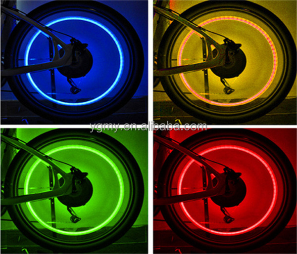 Skull MIX LED Flash Light Neon Lamp Night Bike Car Tire Tyre Wheel Valve Caps