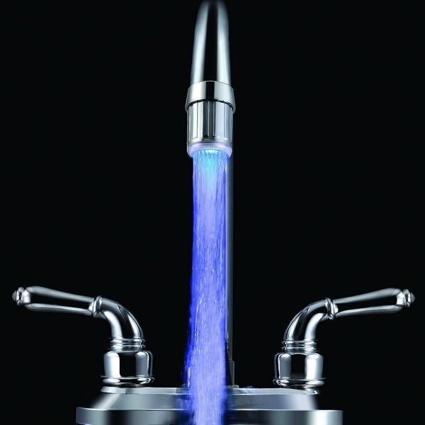 Temperature Sensitive 3 Color Changing LED Faucet Light Water Temperature Sensor Controlled Tap Light