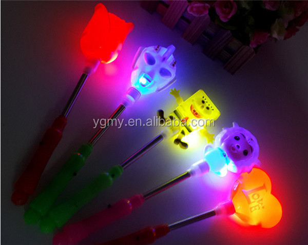 Novelty glow items noise maker toy led blinking light stick fan led handlap Event & Party Supplies