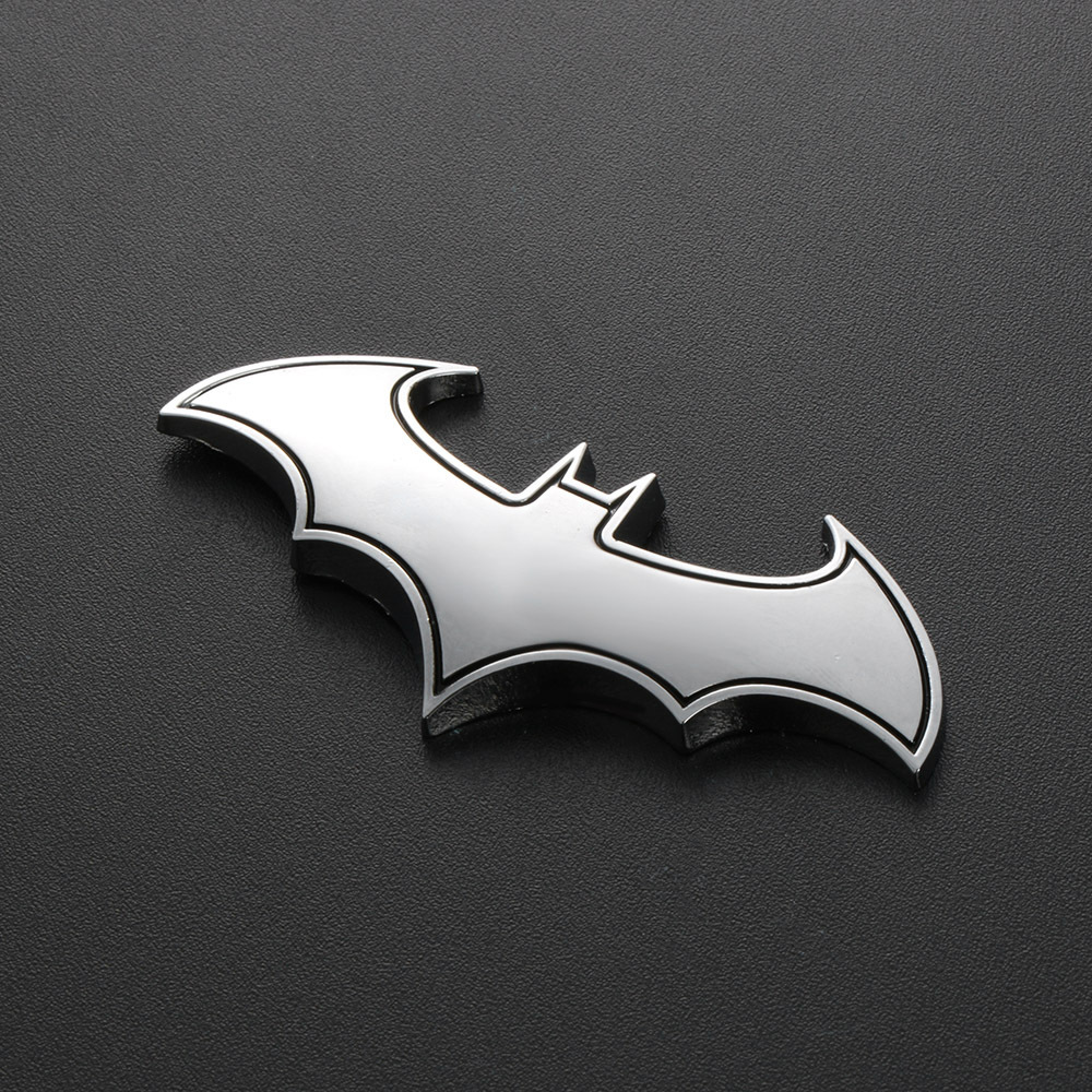 1PC 3D Bat Shape Car Stickers Cool Metal Car Logo Emblem Sticker Decal Motorcycle Automobiles Car Styling Accessories