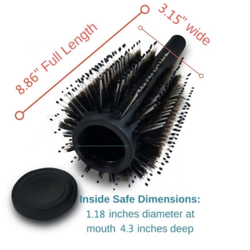 Hair Brush Comb Diversion Stash Safe by Charmonic Stash Can Functions as an Authentic Brush Perfect for Travel or At Home