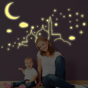 Glow In The Dark Wall Stickers Decal Baby Kids Bedroom Home Decor Color Stars Luminous Fluorescent Wall Stickers Decal