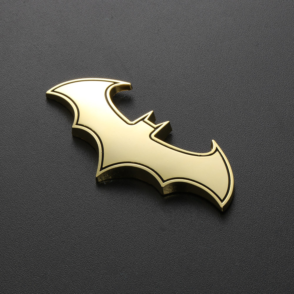 1PC 3D Bat Shape Car Stickers Cool Metal Car Logo Emblem Sticker Decal Motorcycle Automobiles Car Styling Accessories