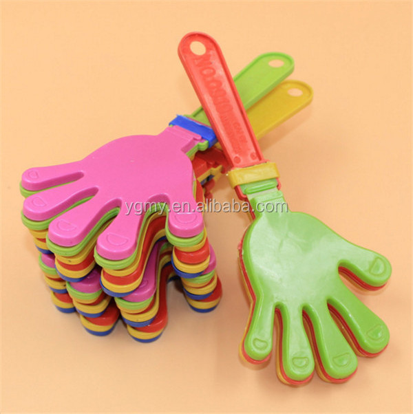 Plastic Hand clapper clap toy cheer leading clap for Olympic game football game Noise Maker