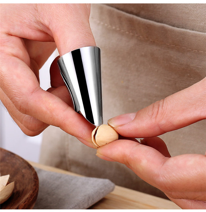 Stainless Steel Kitchen Cutting Tools Finger Protector Finger Guard