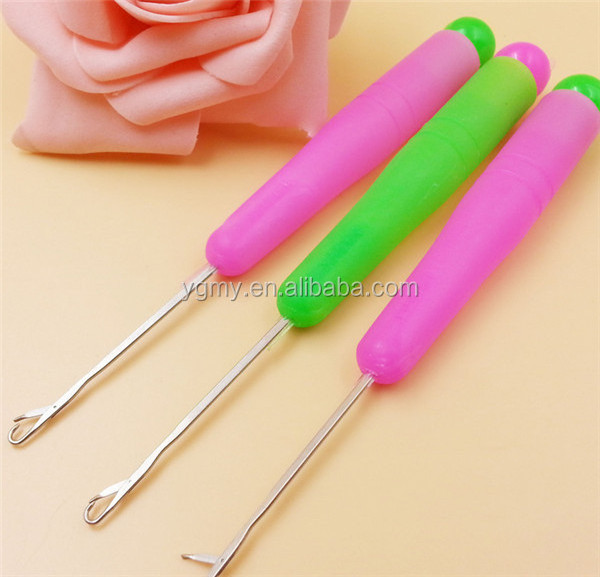 14.5cm Handle Tool Crochet Hooks Weave Knitting Knit Braid Needle Craft Hair Lock Hair Micro Braid Needle