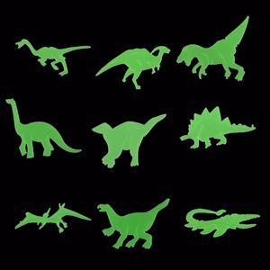 multi style DIY Fluorescent Glow Stickers Wall Ceilling Fridge Decals Dinosaur Moon Stars