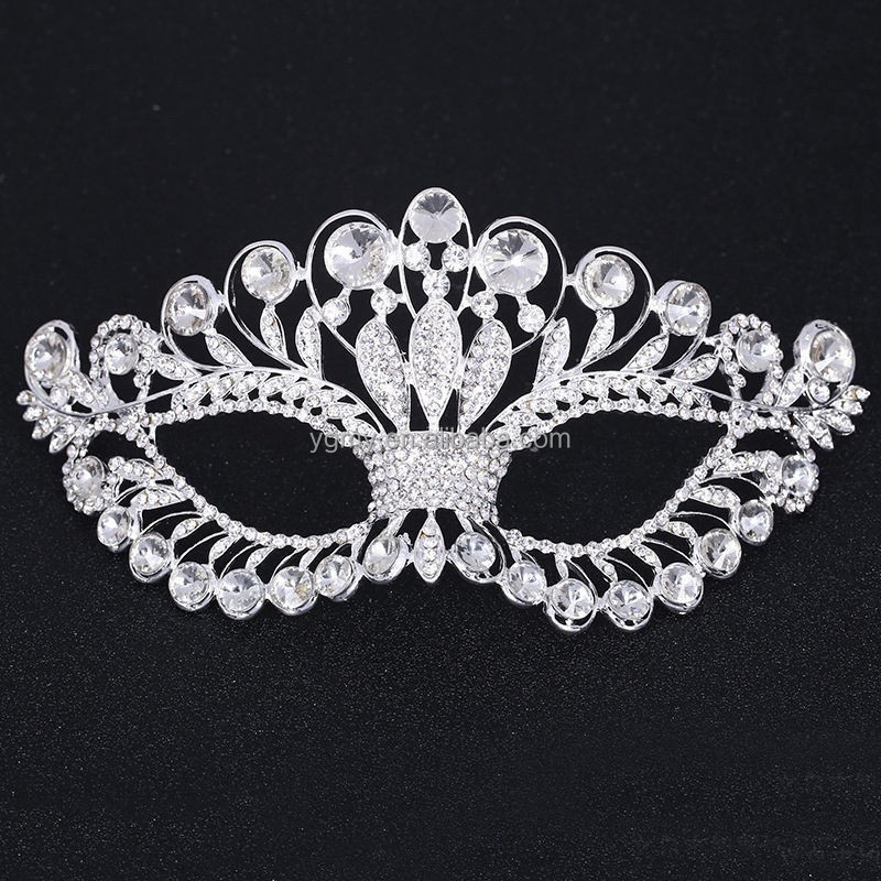 Women Girl Princess Venetian Masquerade Mask Party Wedding Mask Crystal Cosplay Mardi Gras Eye Costume Ball Prom Show Mask