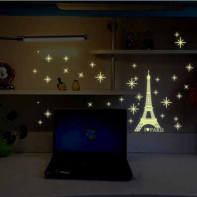 Luminous Eiffel Tower DIY Wallpaper Wall Sticker