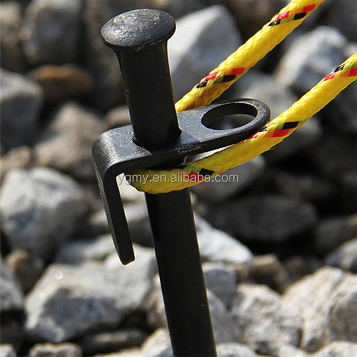 40cm High StrengthTent Peg Heavy Duty Camping Outdoor Forging Casting Iron Tent Pegs Made by Galvanized Steel