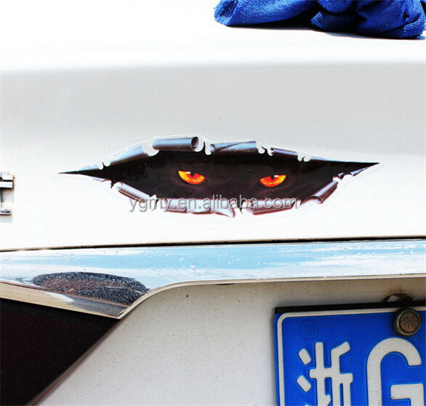 Cute Car Sticker Decal 3D Eyes Peeking Monster Sticker Decorative Styling Auto Accessories Parts