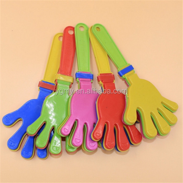 Plastic Hand clapper clap toy cheer leading clap for Olympic game football game Noise Maker