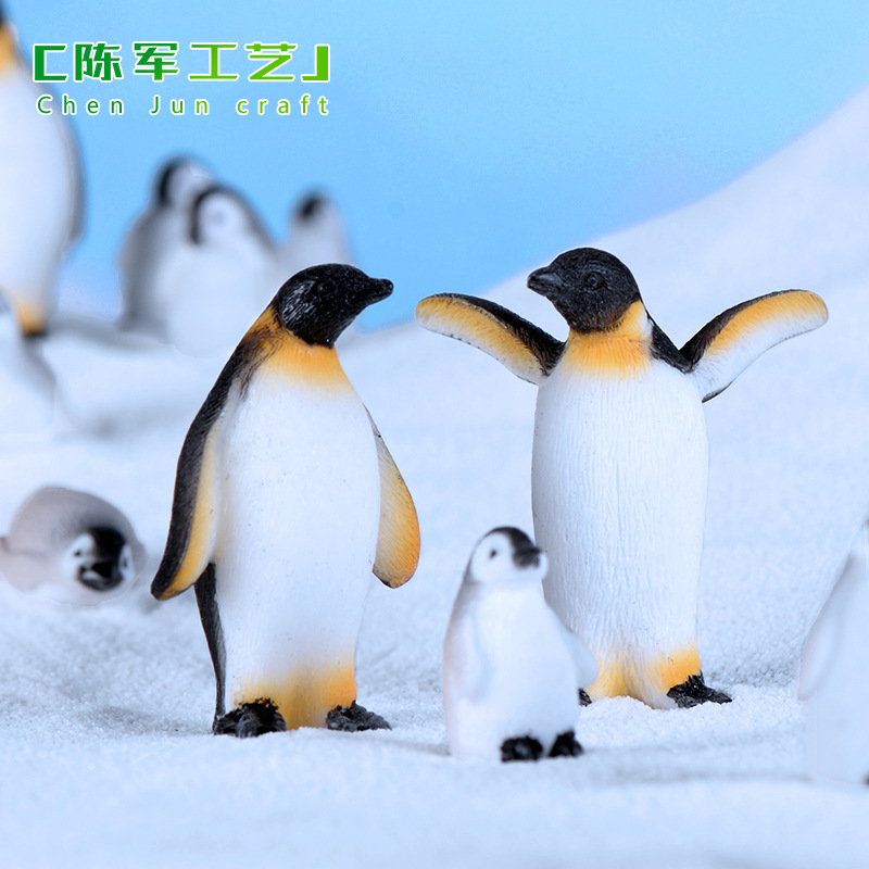 Chen Jun Craft Iceberg Sichuan University Snowflake Polar Series Realistic Size Penguin Seal Resin Craft Decoration