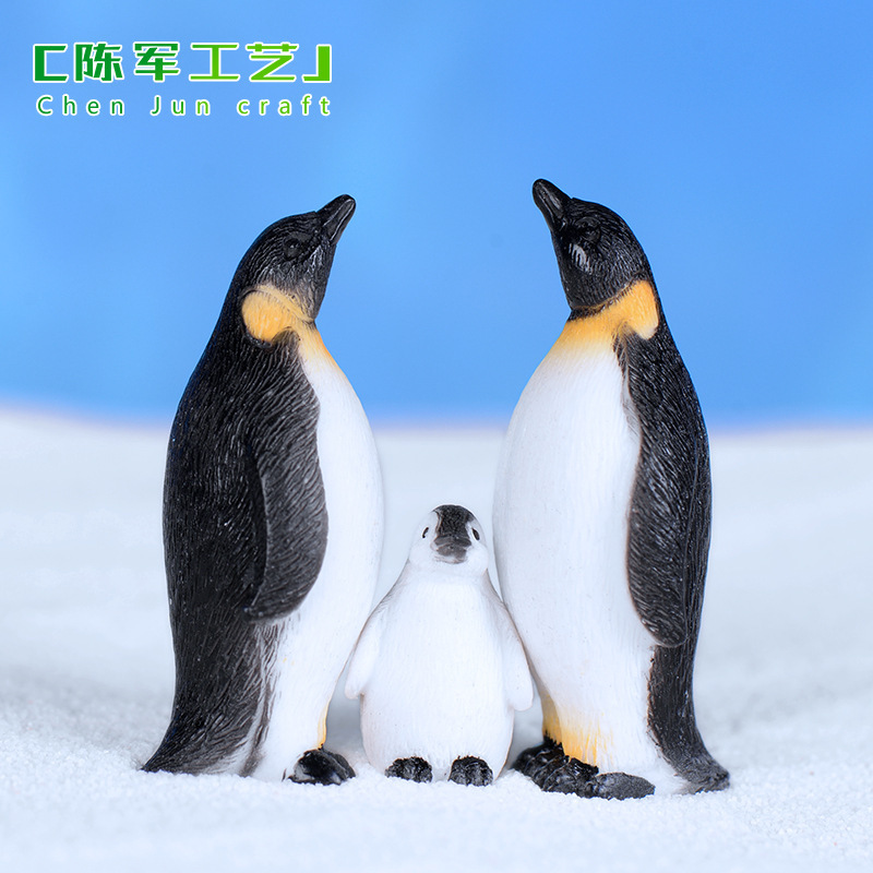 Chen Jun Craft Iceberg Sichuan University Snowflake Polar Series Realistic Size Penguin Seal Resin Craft Decoration