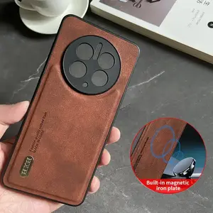 Magnetic for Huawei Mate 50 40 Pro P60 Art P50 P40 P30 Nova 11i Case Leather Matte Soft Full Camera Protect Cover Shell Fundas