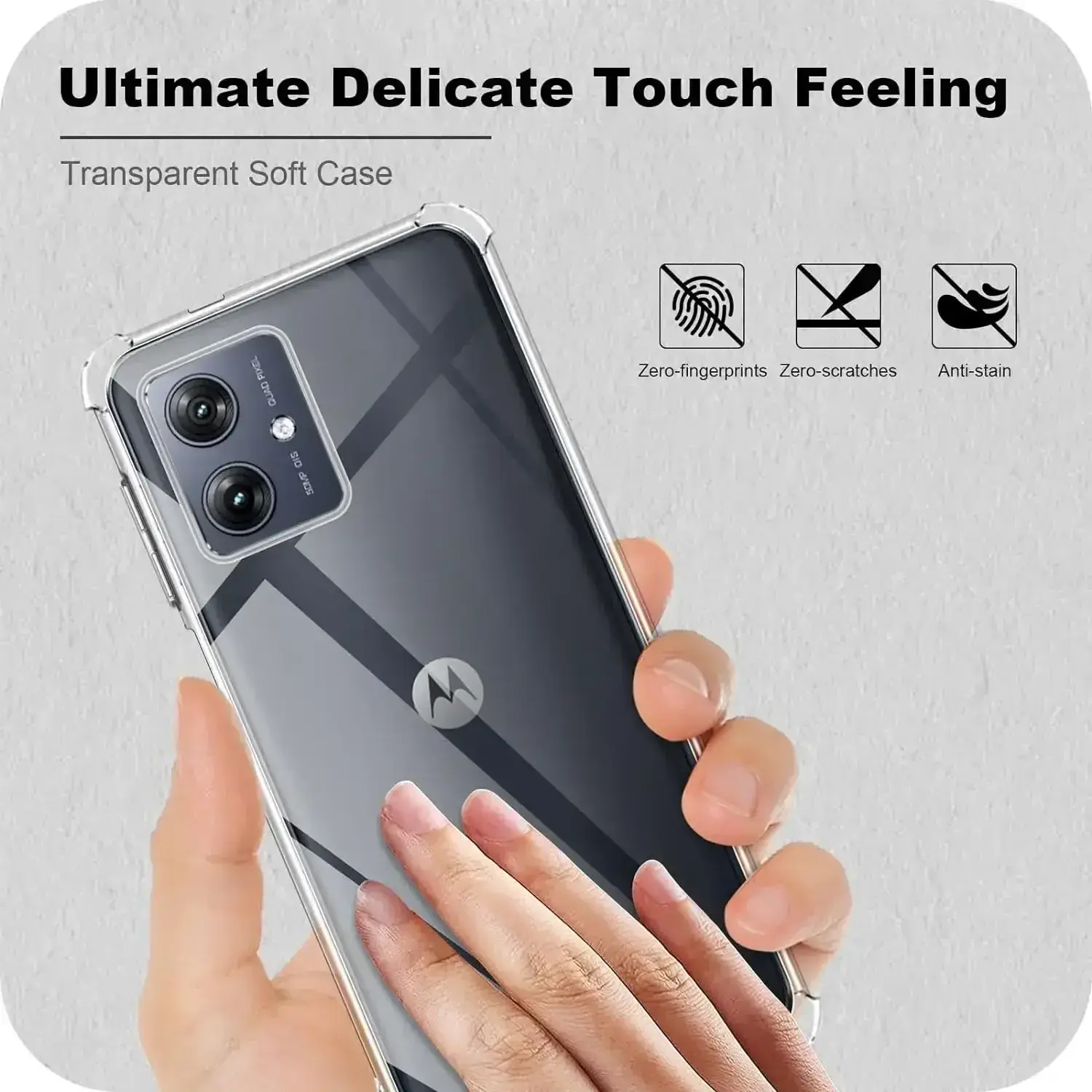 Case For Motorola Moto G54 5G Slim Fit Plastic TPU Protective Silicone Cover Phone Cases for Moto G22 G32 G42 G52 G72 G84 5G G14