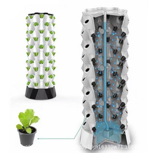 8 Layers High Quality Vertical Hydroponic Pineapple Aeroponic Tower Growing Systems For Strawberry