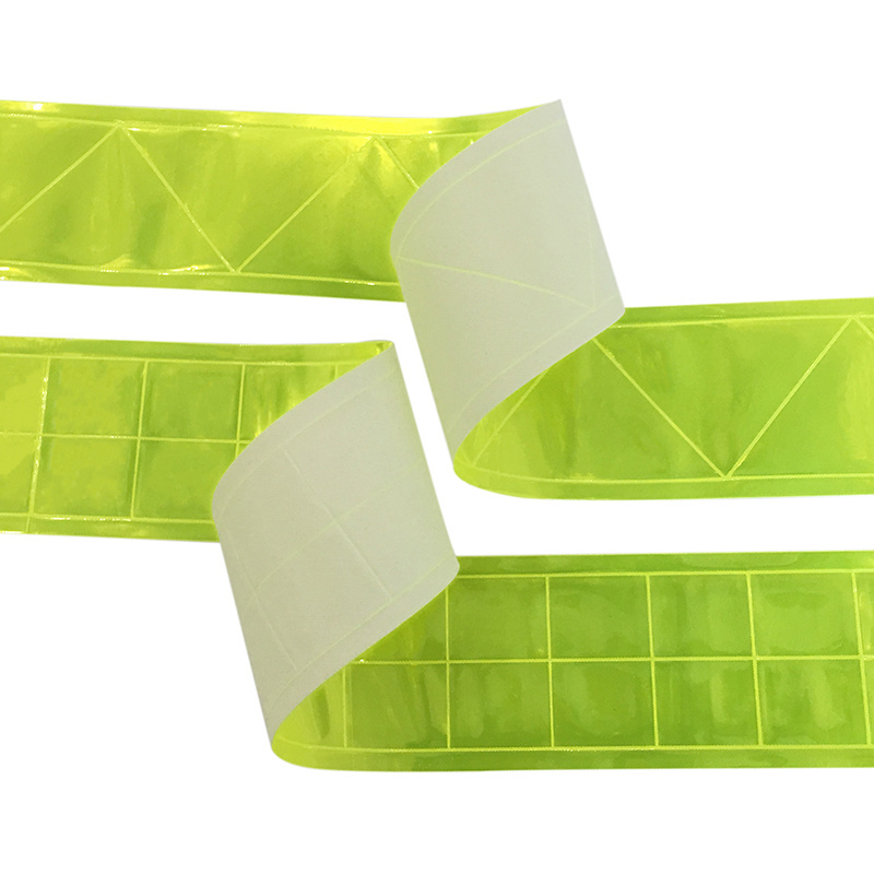 High light yellow pvc fluorescent reflective tape for road sign and reflector safety vest