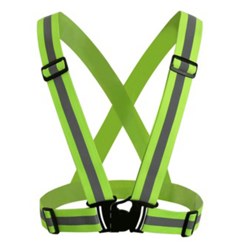 Reflective Custom Logo Printing High Visibility Safety Adjustable Vest Night Reflective Waist Belt Strap For Running