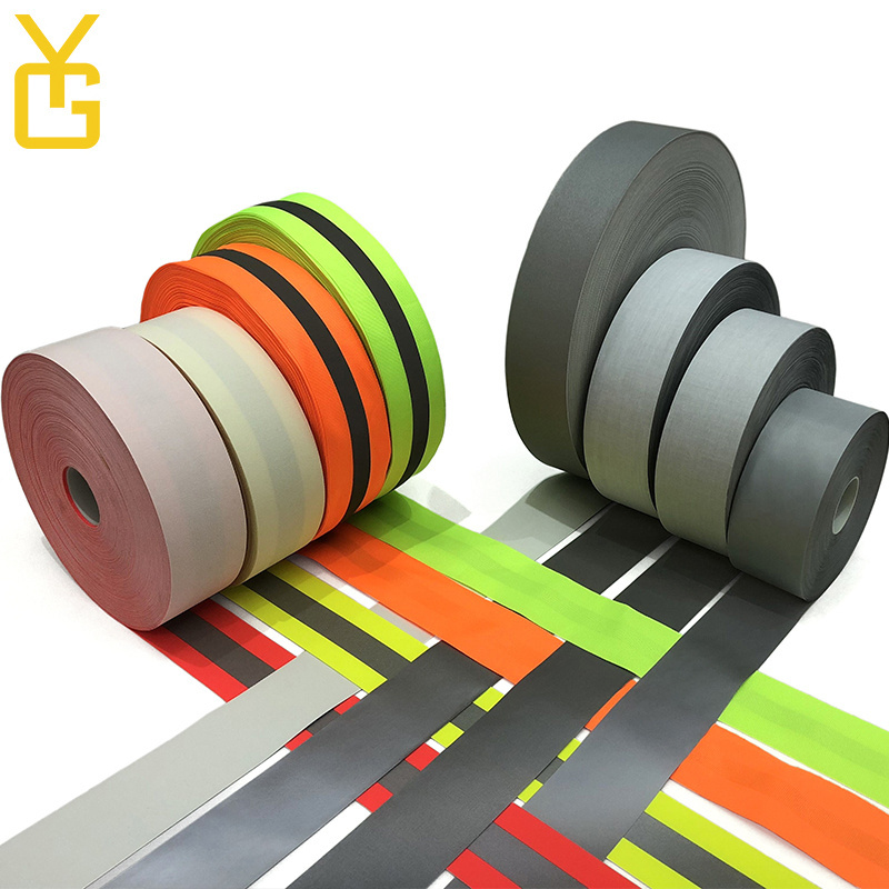 YouGuang High Visibility Strip Retro Reflective Material Fabric Tape  for fashionable reflective jacket clothing use