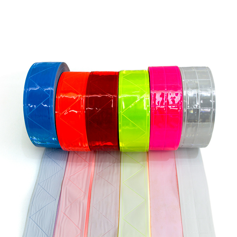 High light yellow pvc fluorescent reflective tape for road sign and reflector safety vest